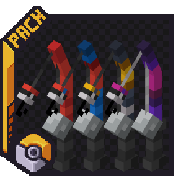 Логотип мода Cobblemon 3D Poke Rods