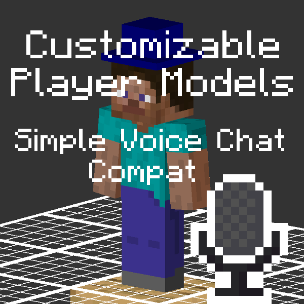 Логотип мода Customizable Player Models Simple Voice Chat compat