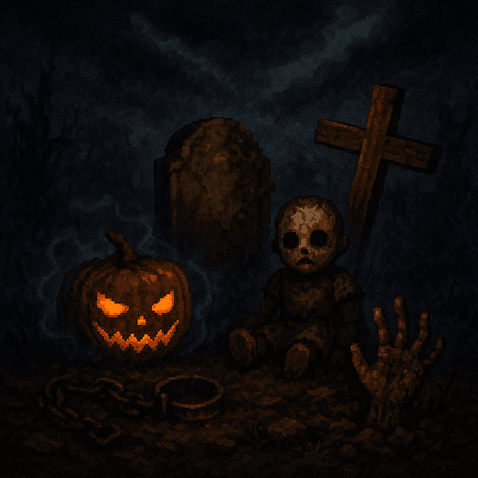 Логотип мода Creepy Decorations