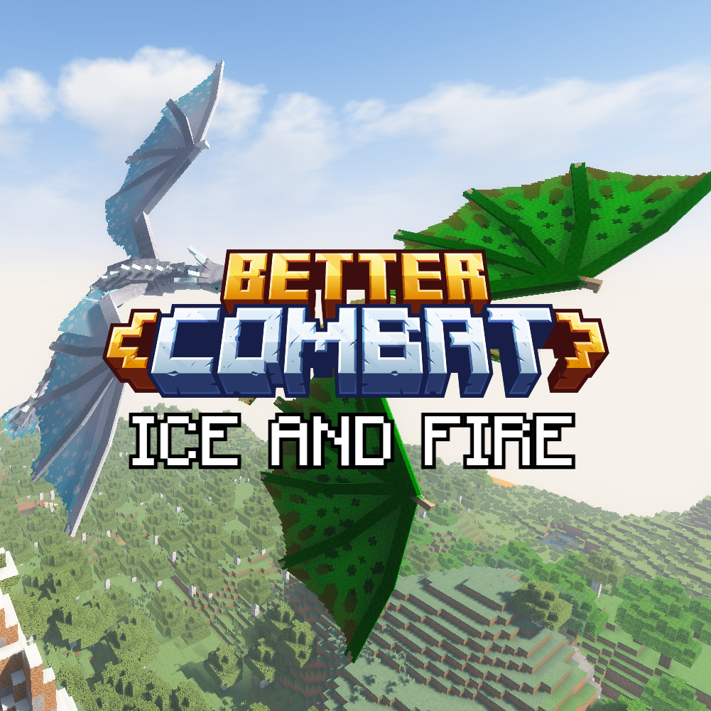 Логотип мода Ice and Fire Dragons X Better Combat
