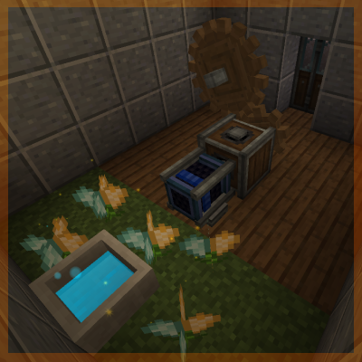 Логотип мода Create: Mechanical Botania