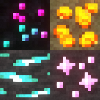 Превью мода Glowing Ores (Vanilla, Mythic Metals, Better End/Nether & more!)