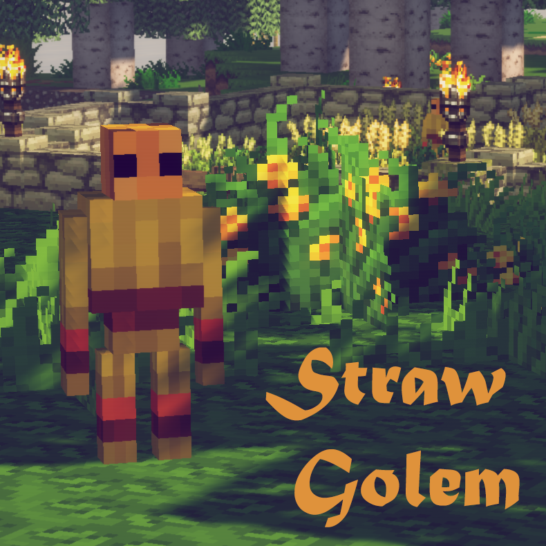 Логотип мода Straw Golem Unofficial Extended Life