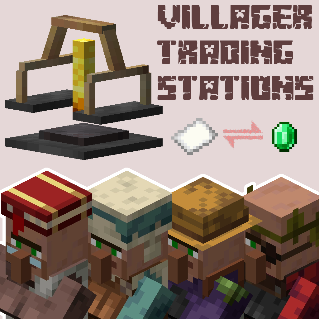 Логотип мода Villager Trading Station