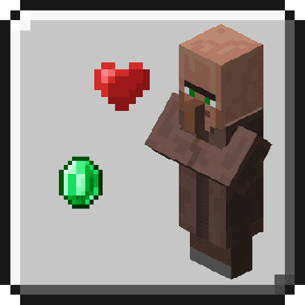 Логотип мода Villagers Follow Emeralds