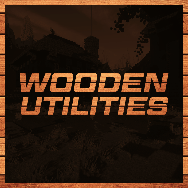 Логотип мода Wooden Utilities